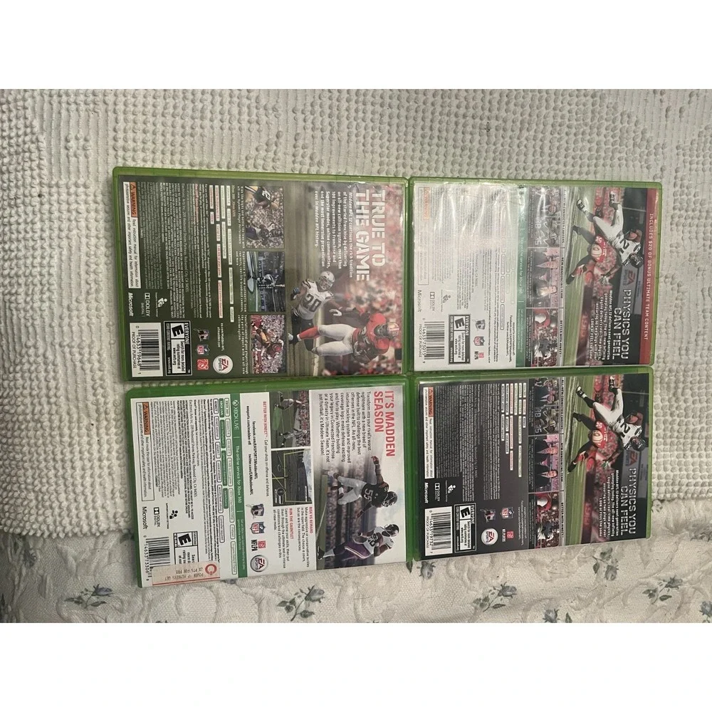Xbox 360 Madden Lot of 4 2012, 2013, 2013, 2015